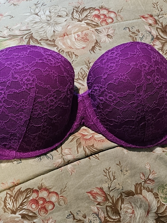 Victoria's Secret Other - Victoria's Secret Purple Lace Strapless Push-Up Bra